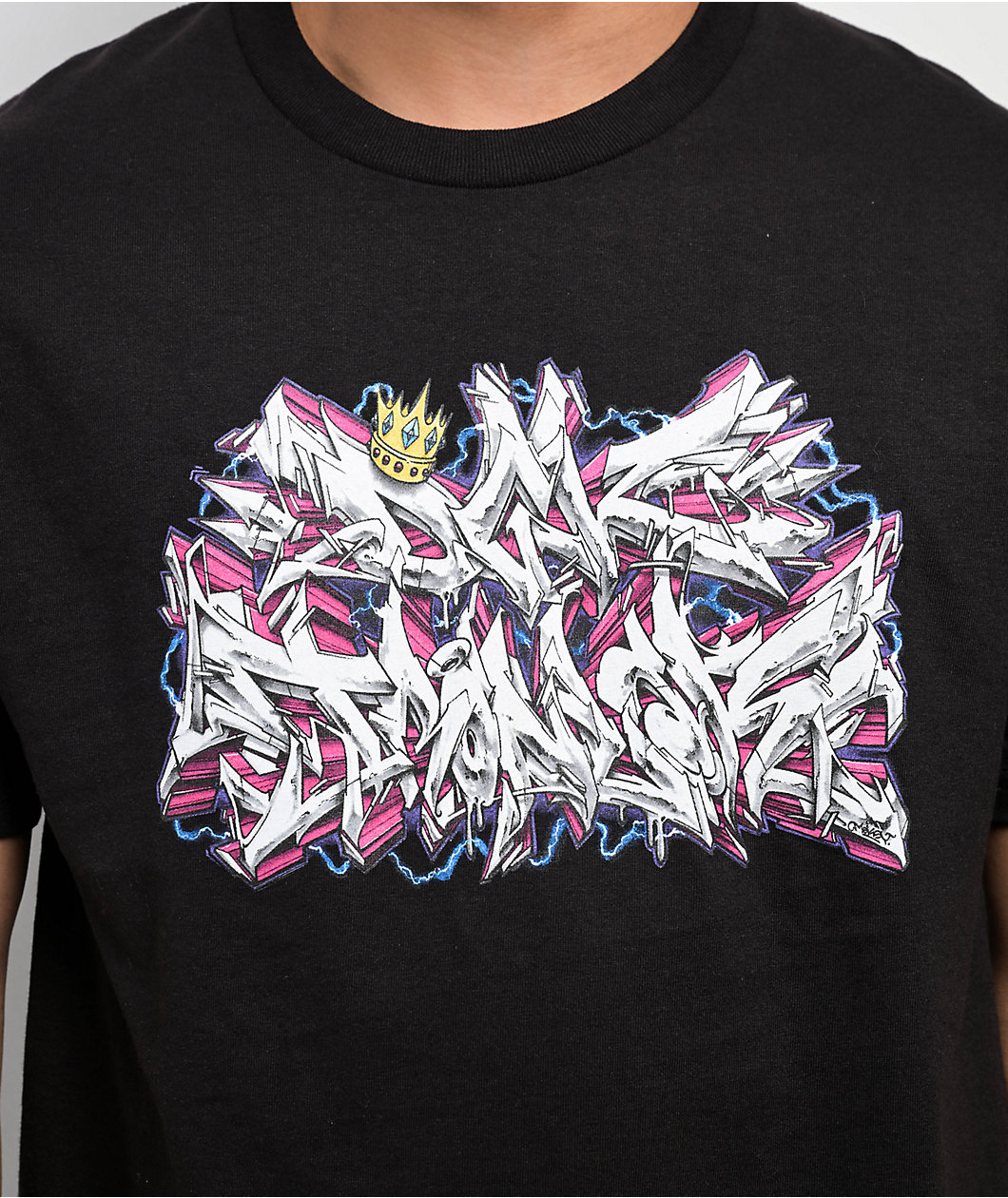 DGK x Ironlak® Volts Black T-Shirt
