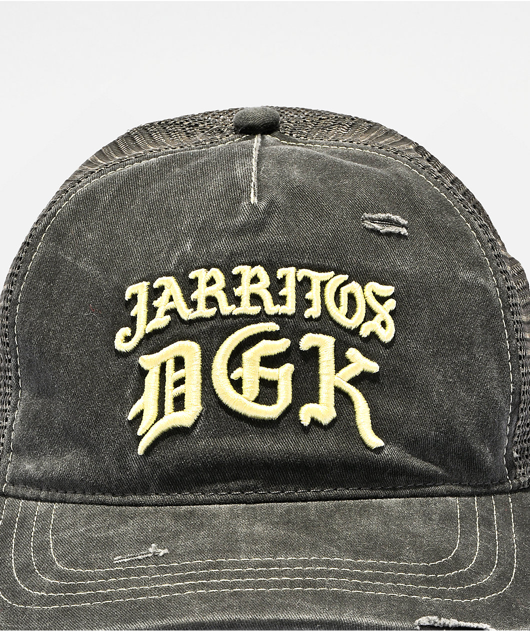 DGK x Jarritos Distressed Black Strapback Hat
