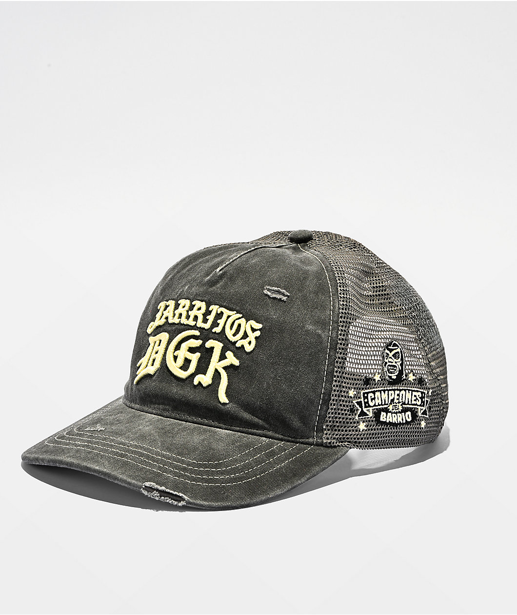 DGK x Jarritos Distressed Black Strapback Hat