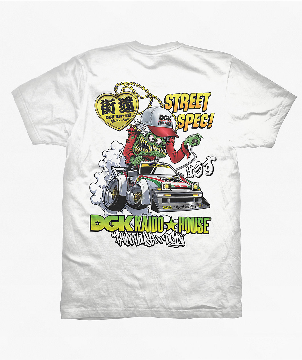 DGK x Kaido House Wide Open White T-Shirt
