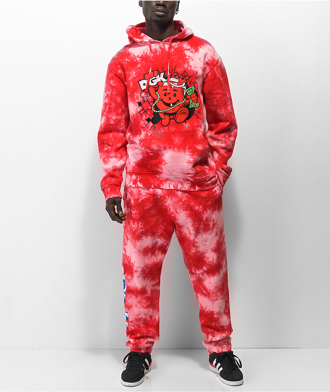 DGK x Kool-Aid Smash Red Tie Dye Hoodie