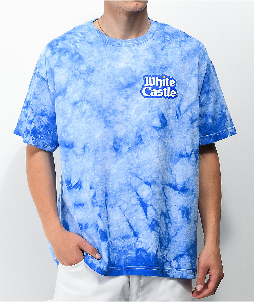 DGK x White Castle Who Craves Blue Tie Dye T-Shirt