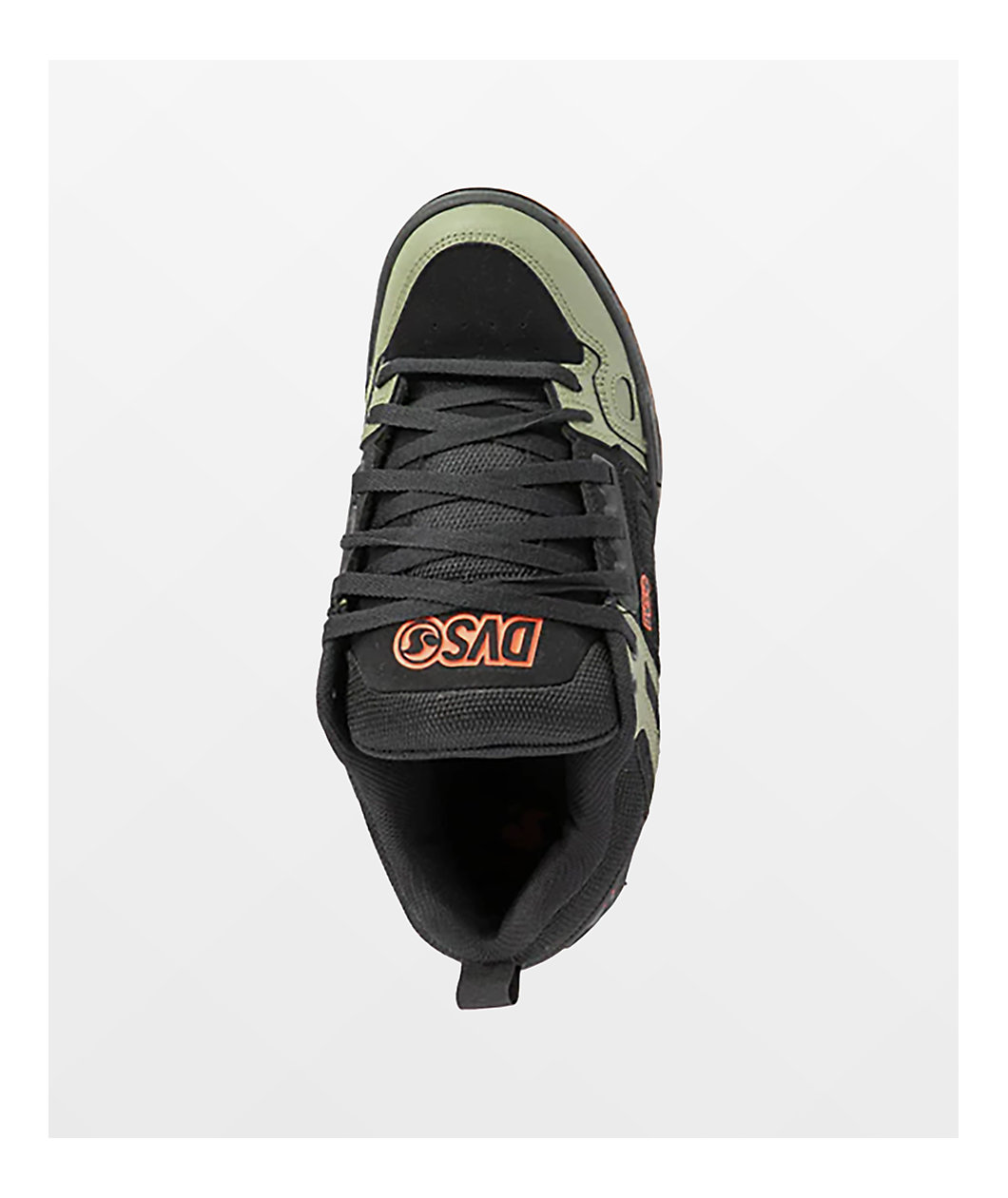 DVS Comanche Black, Olive & Orange Skate Shoes