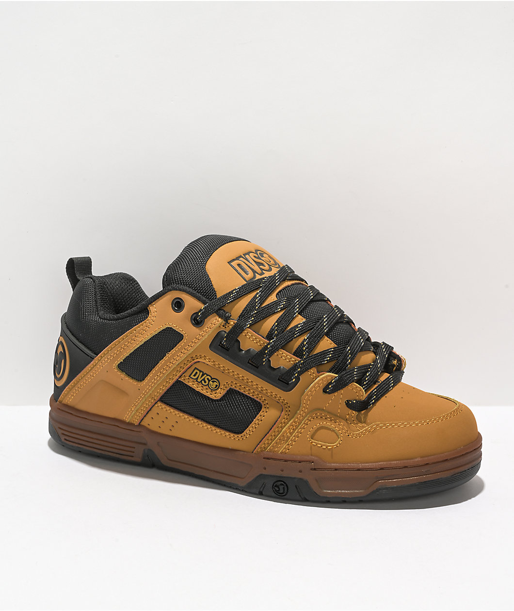 DVS Comanche Chamois, Black, & Gum Skate Shoes