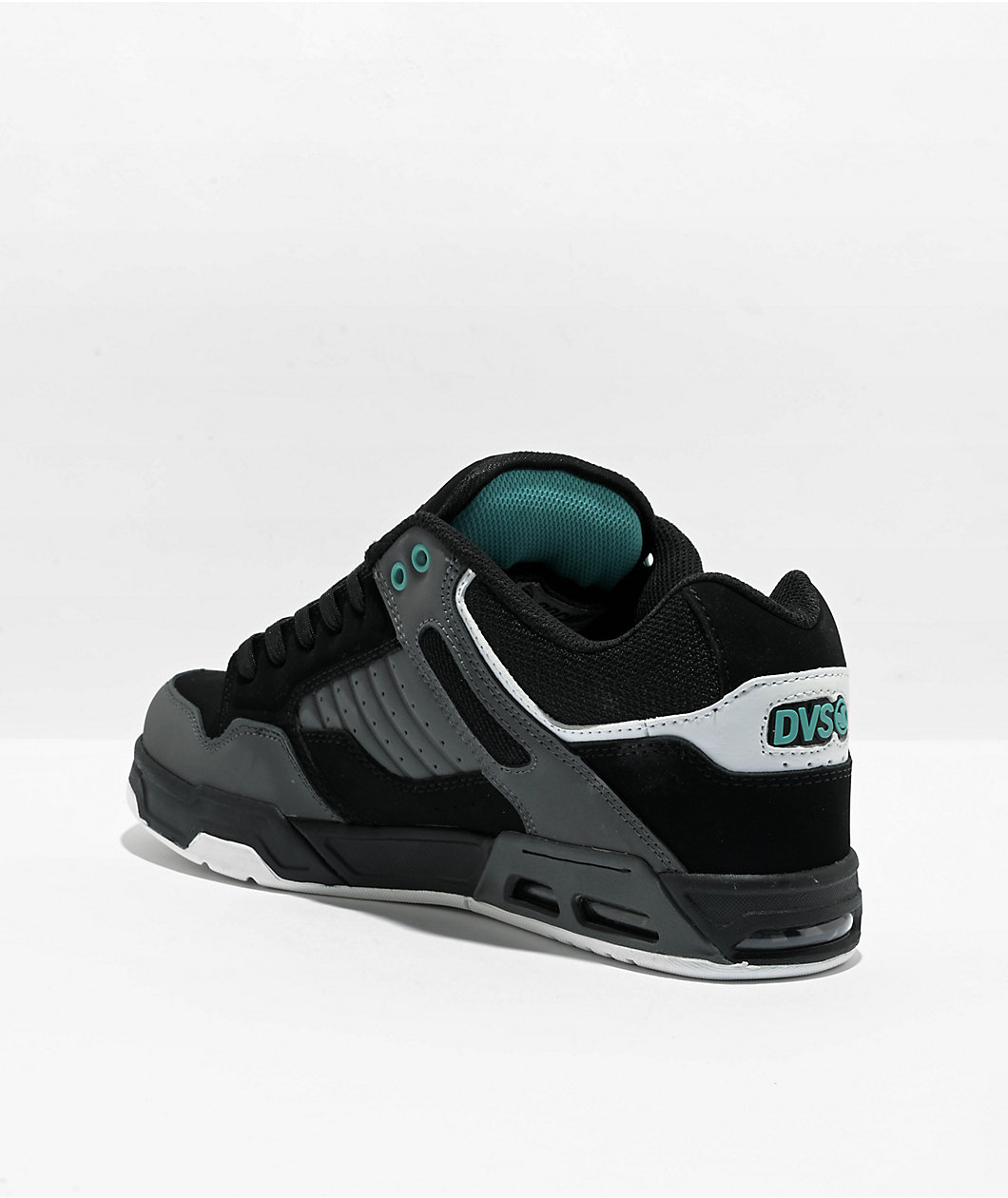 DVS Enduro Heir Black, Charcoal & Turquoise Skate Shoes