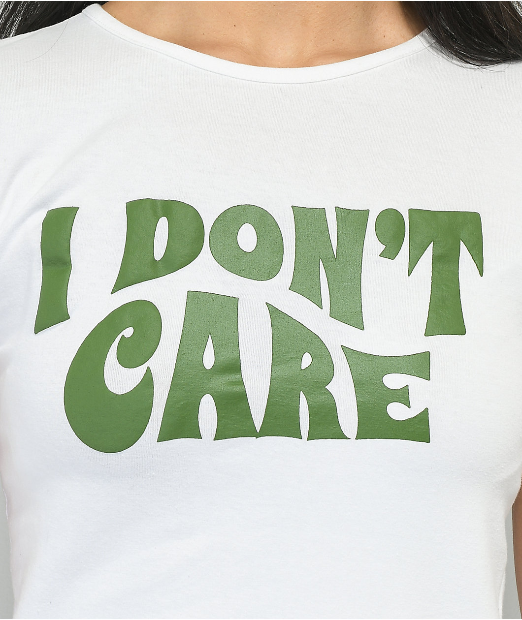 Daisy Street IDC White Crop T-Shirt