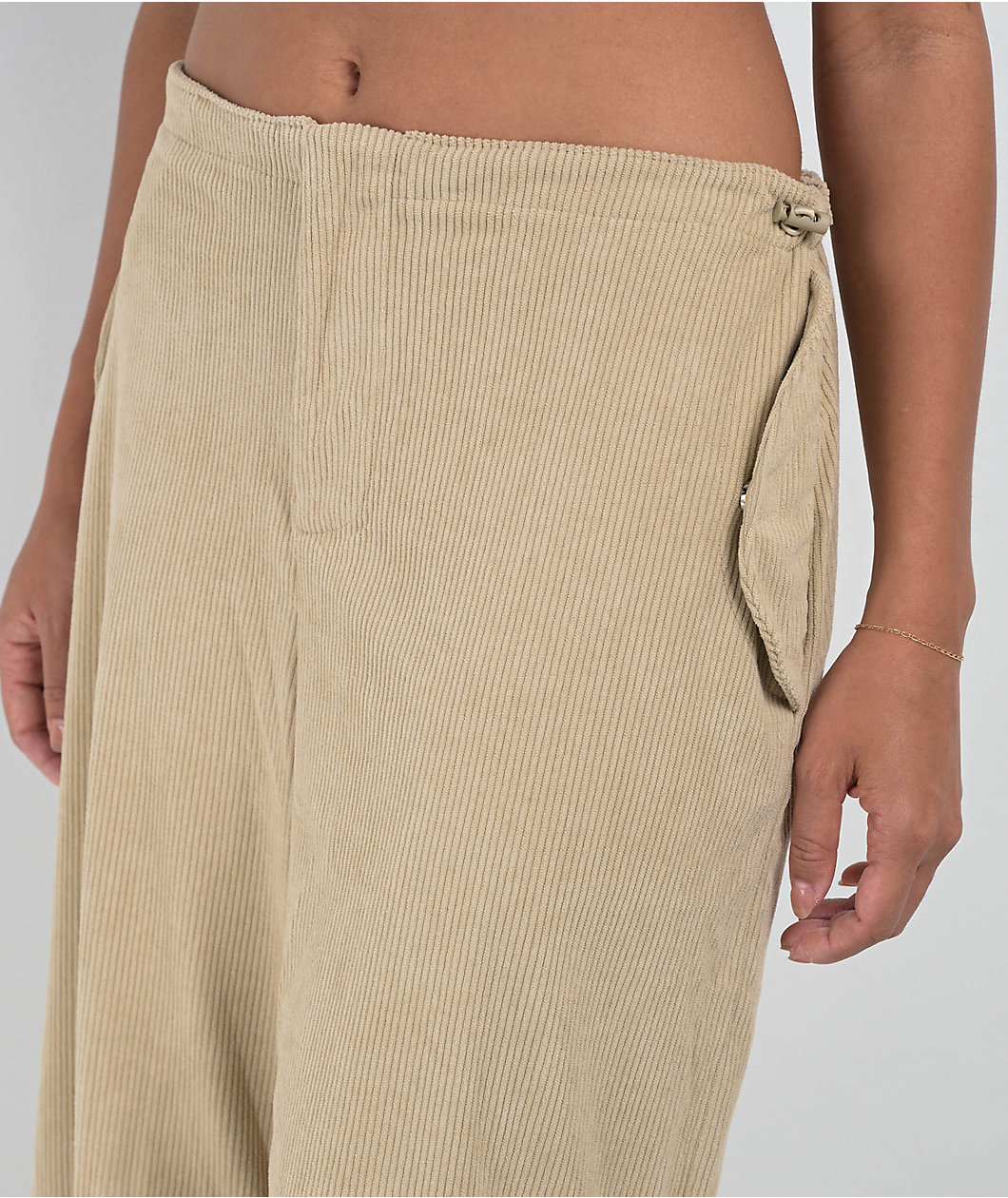 Daisy Street Natural Wide Leg Corduroy Pants