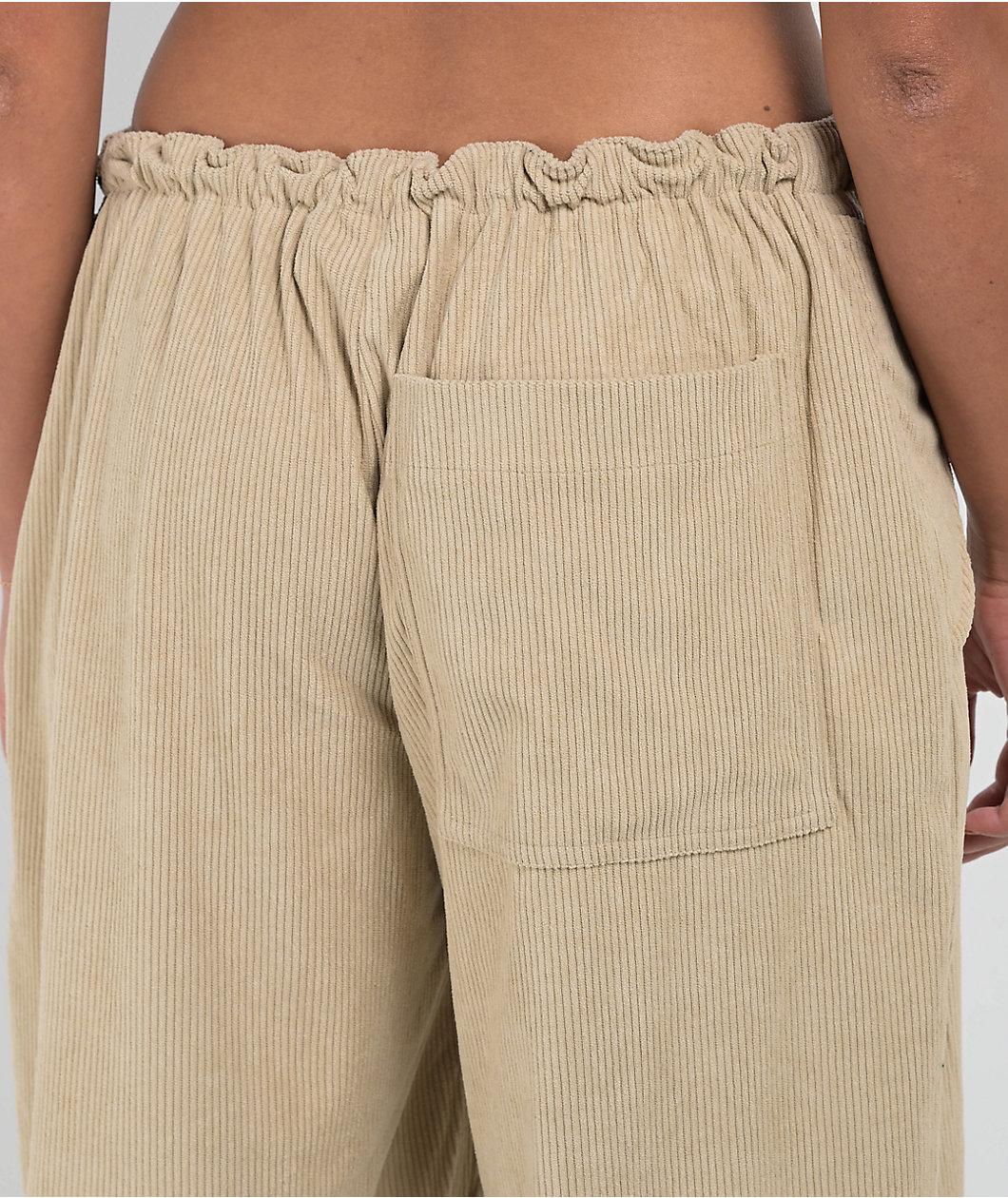 Daisy Street Natural Wide Leg Corduroy Pants