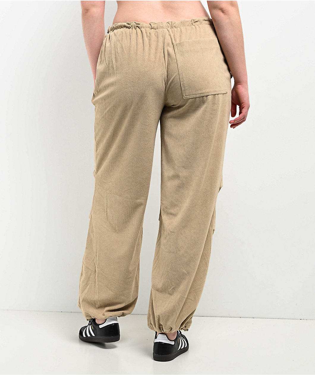 Daisy Street Natural Wide Leg Corduroy Pants