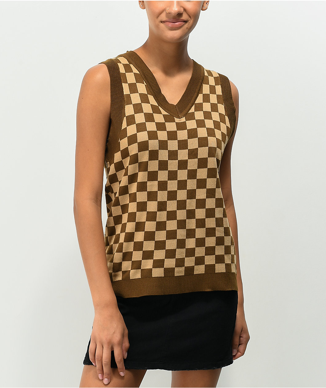 Daisy Street Oversized Knit Vest Tank Top