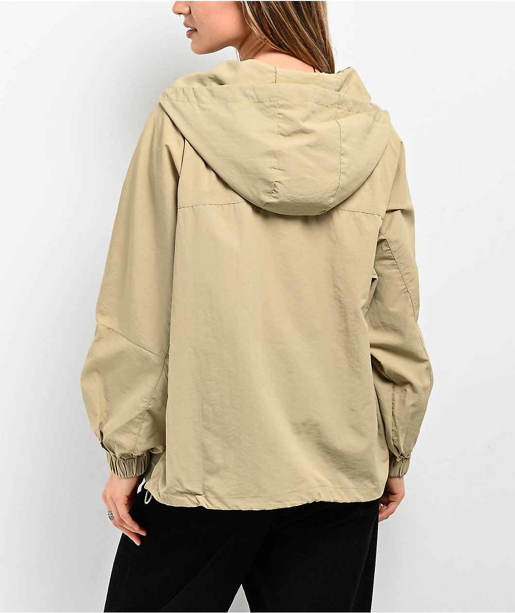 Daisy Street Parachute Beige Asymmetric Jacket