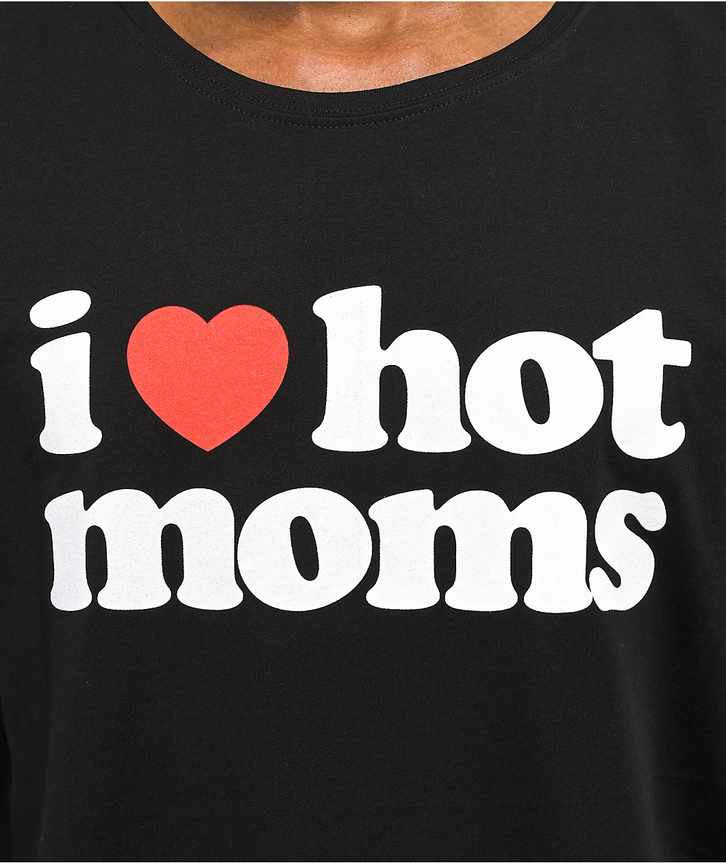 Danny Duncan I Heart Hot Moms Black Tank Top