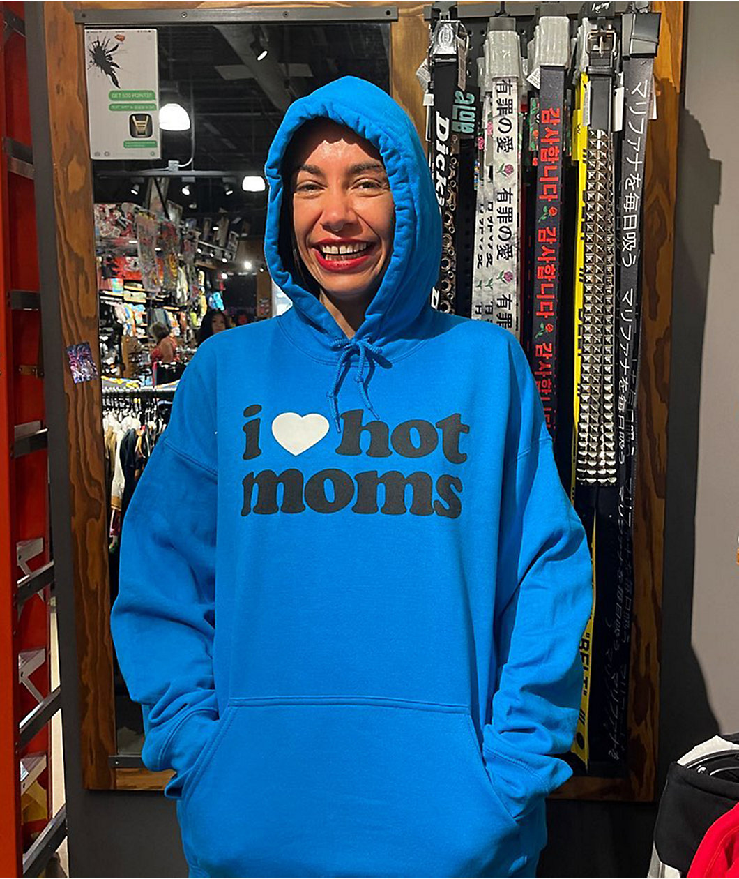Danny Duncan I Heart Hot Moms Blue Hoodie