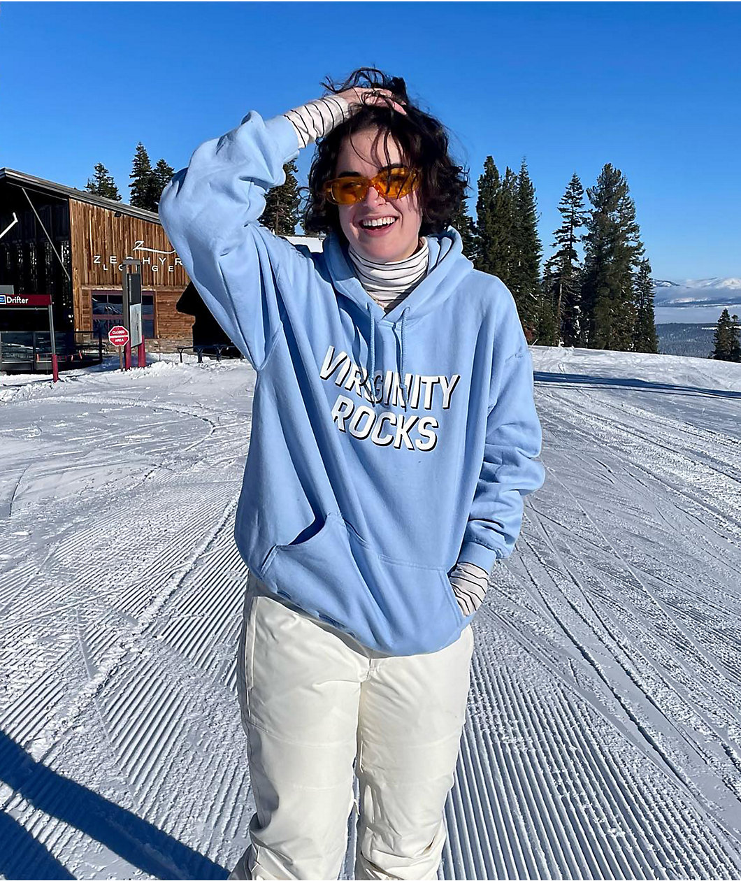 Danny Duncan Virginity Rocks Light Blue & White Hoodie