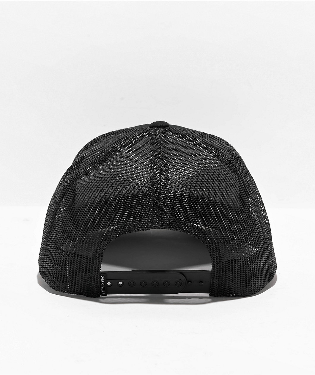 Dark Seas Murre Black Trucker Hat