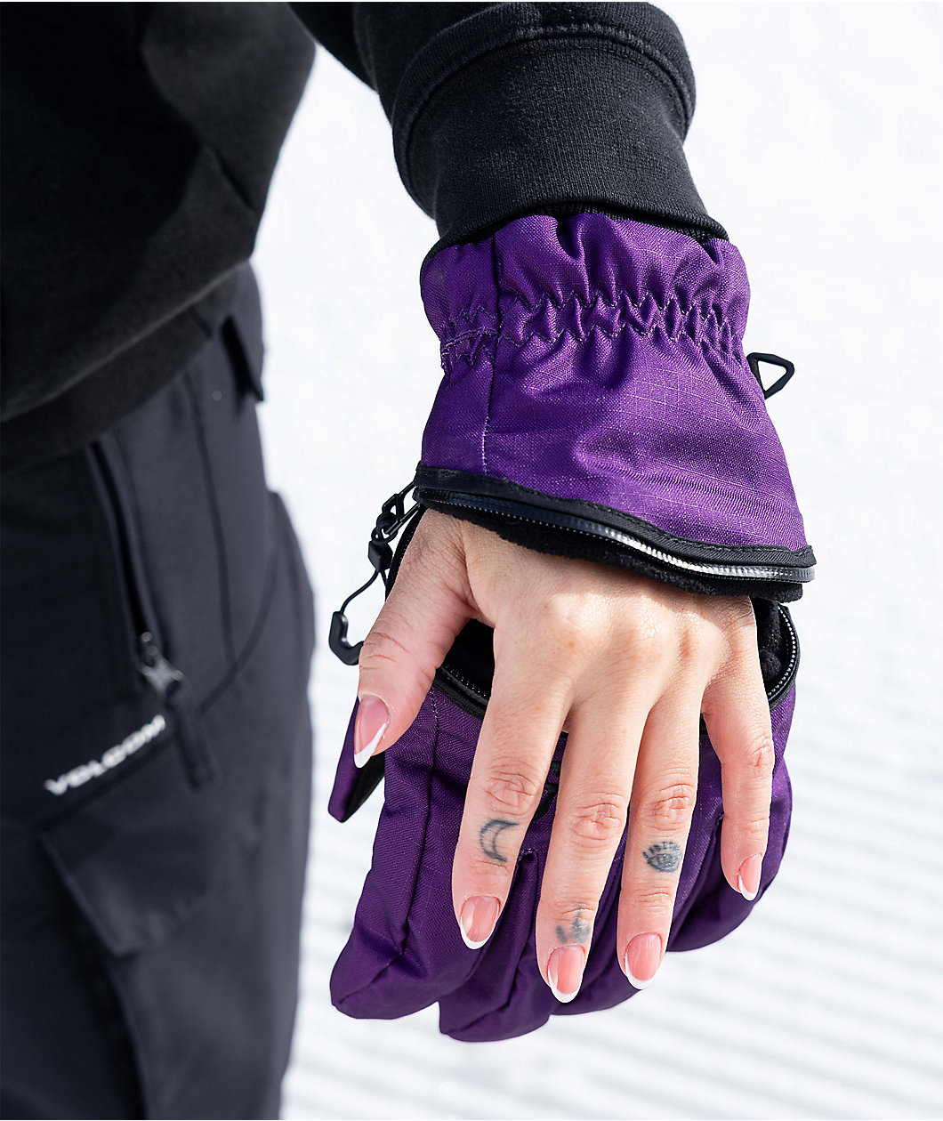 Deathgrip Ghoul Purple Snowboard Gloves