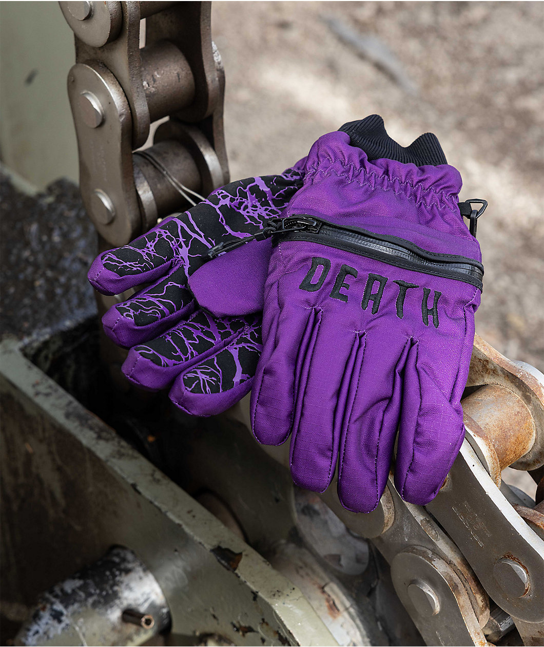 Deathgrip Ghoul Purple Snowboard Gloves