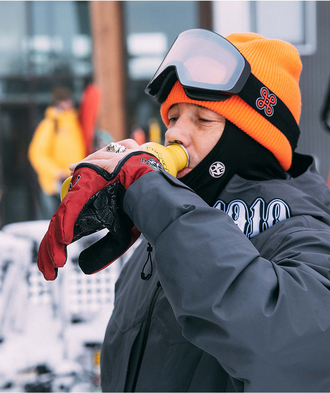 Deathgrip x 1910 Ghoul Red Snowboard Gloves