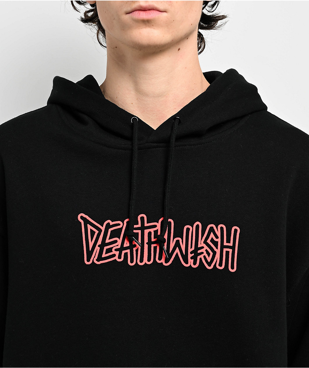 Deathwish Outline Black Hoodie