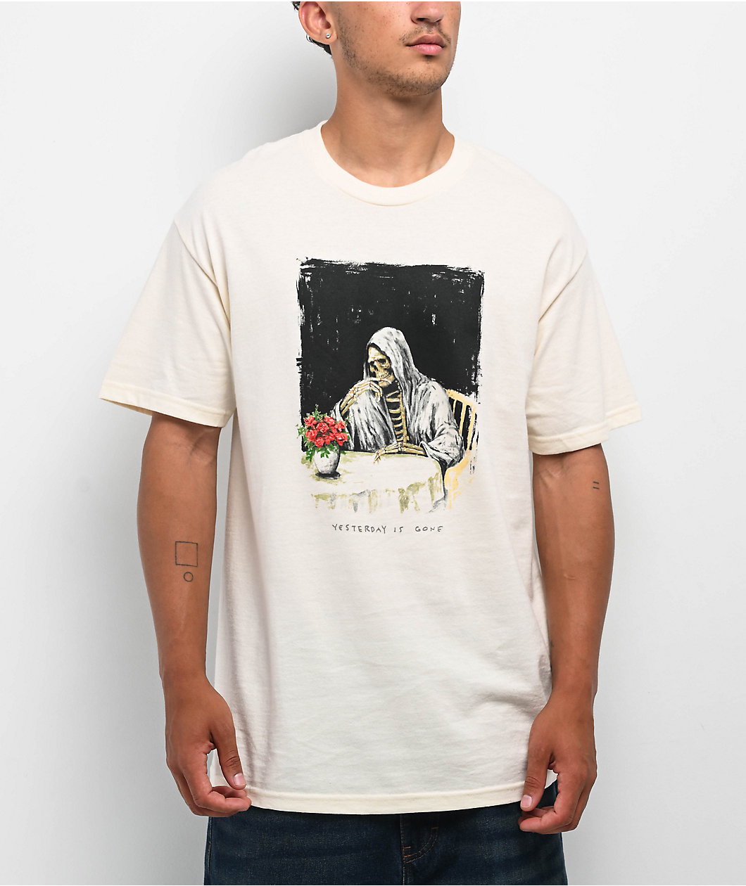Deathwish Yesterday Is Gone Natural T-Shirt