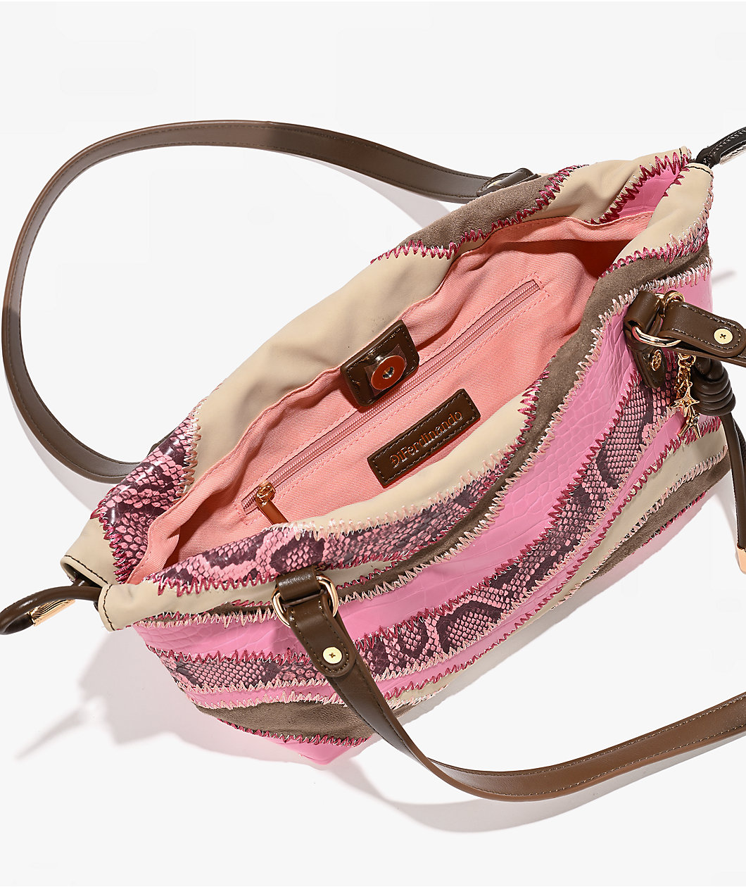 DiFerdinando Desert Stitch Pink Tote Bag