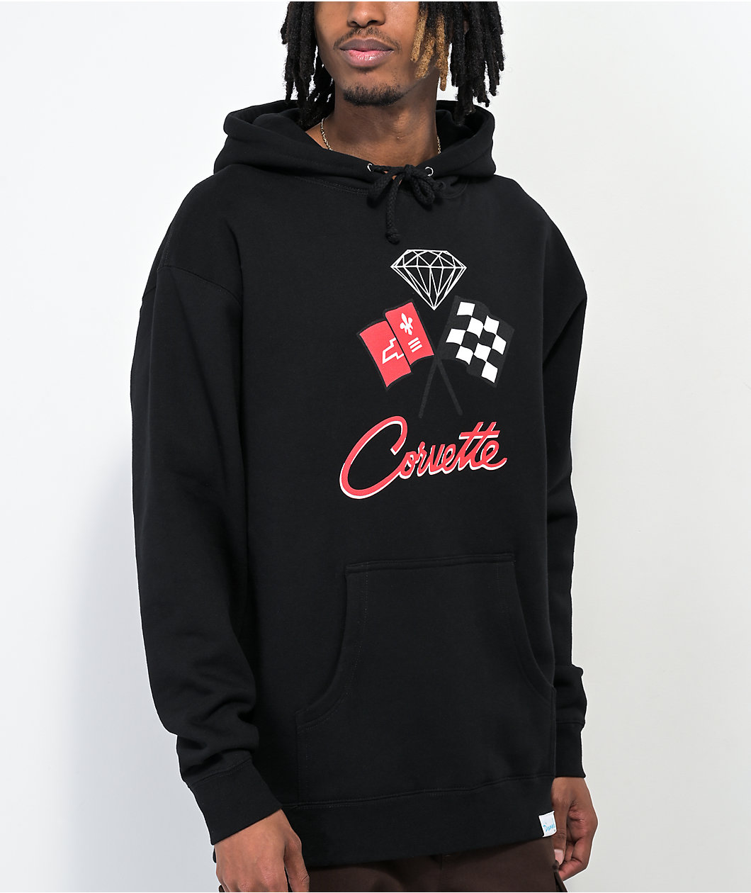 Diamond Supply Co. x Chevrolet Corvette Black Hoodie
