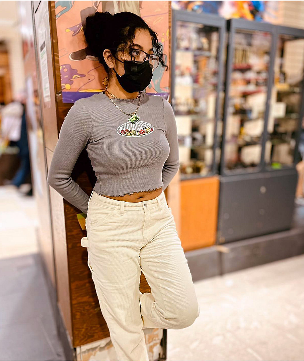 Dickies Cream Corduroy Carpenter Pants