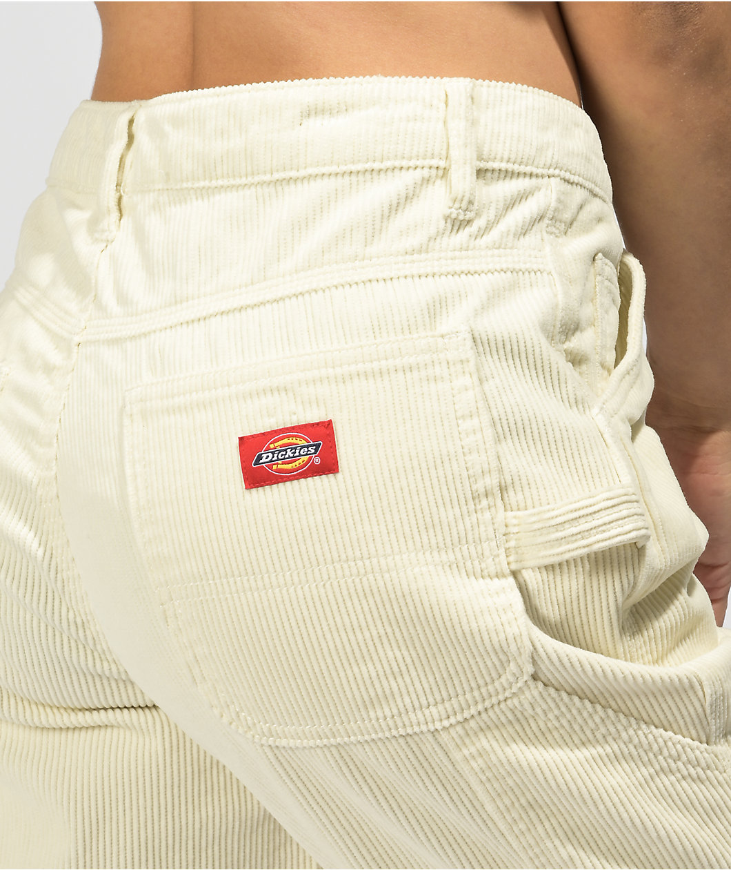 Dickies Cream Corduroy Carpenter Pants