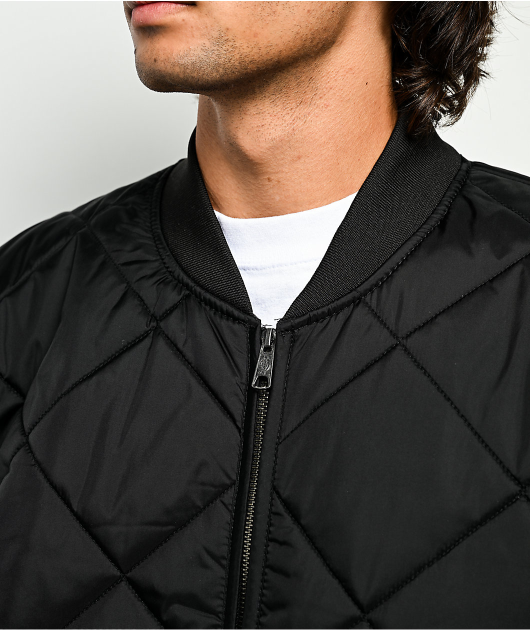 Dickies Diamond Quilted Black Jacket