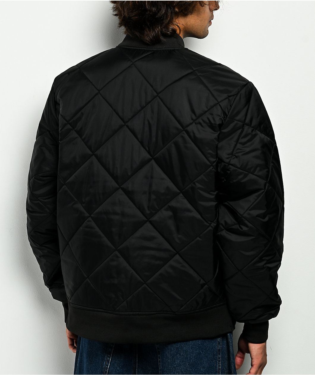Dickies Diamond Quilted Black Jacket