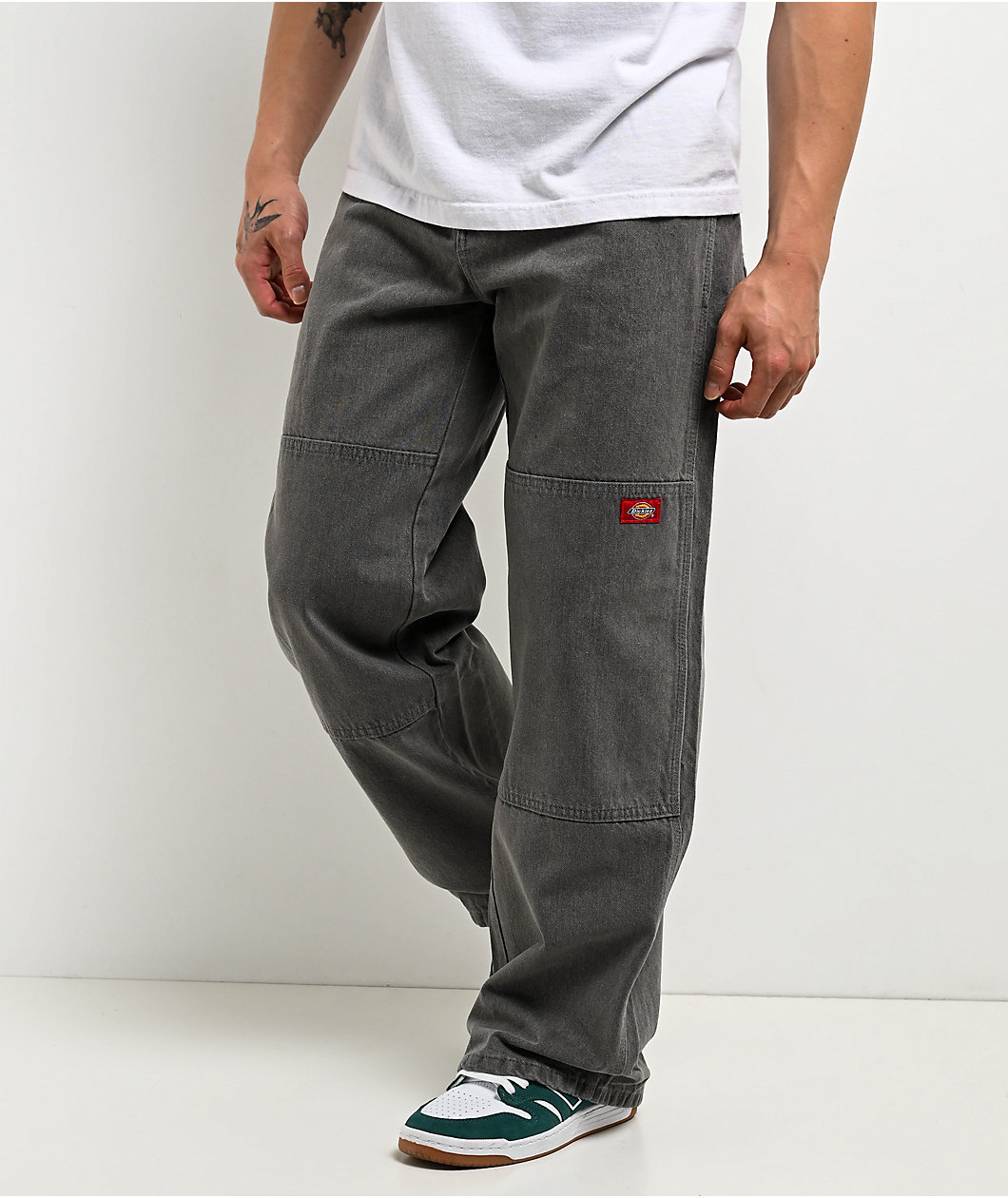Dickies Double Knee Grey Loose Fit Jeans
