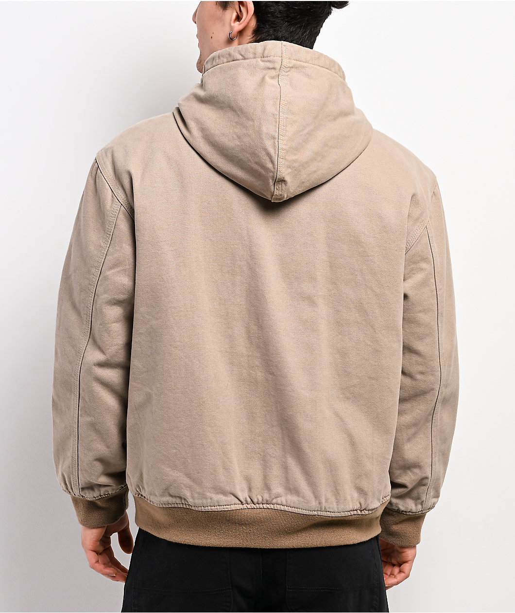 Dickies Hilham Beige Hooded Canvas Jacket