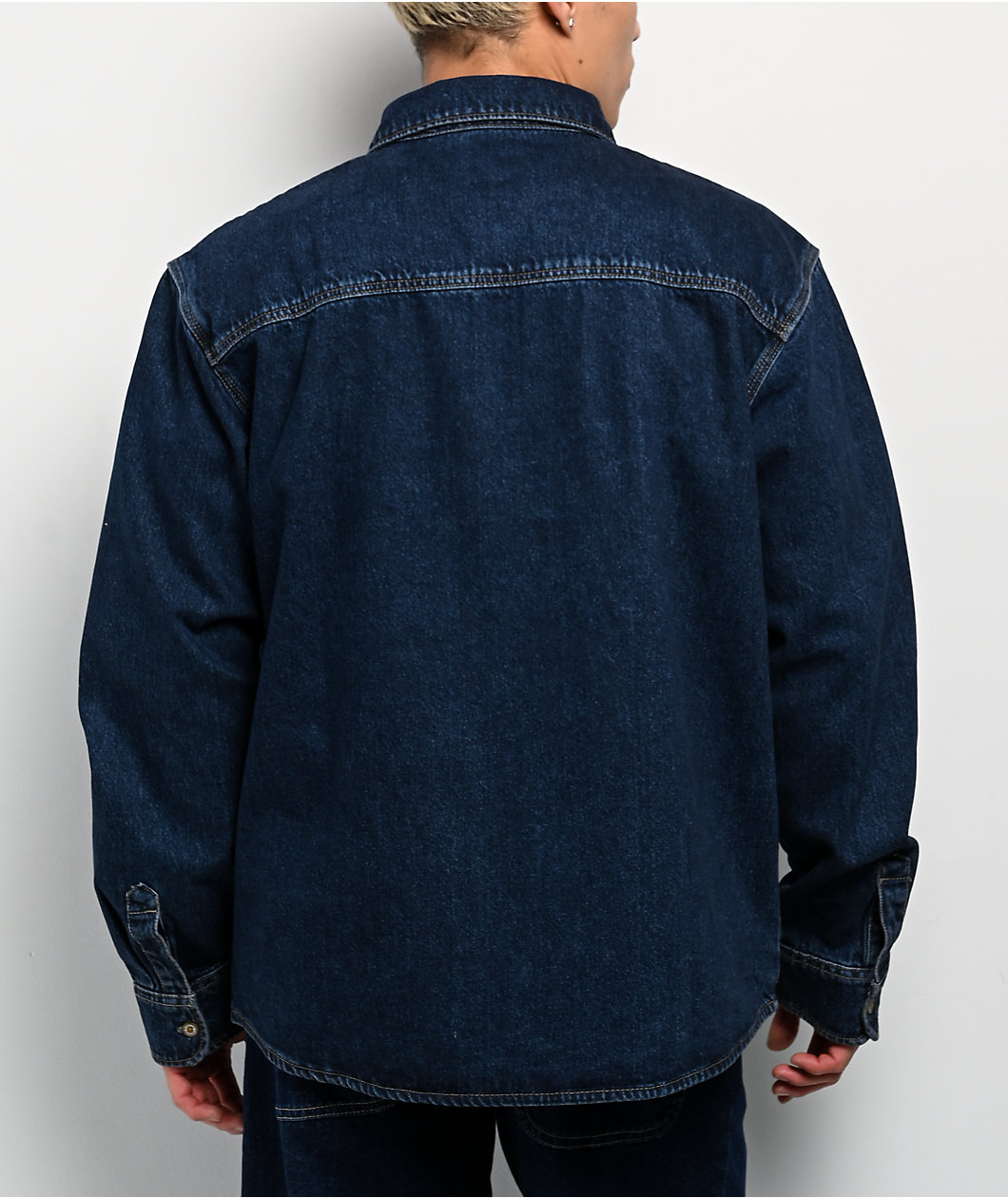 Dickies Mechanic Dark Indigo Long Sleeve Denim Work Shirt