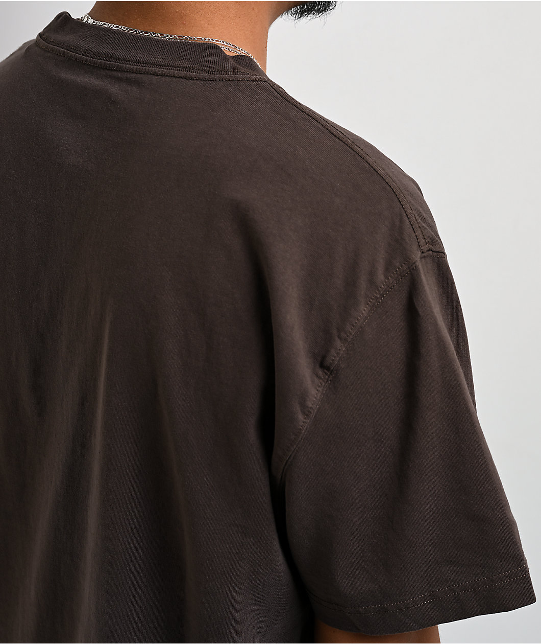 Dickies Pigment Dye Brown Heavyweight Pocket T-Shirt