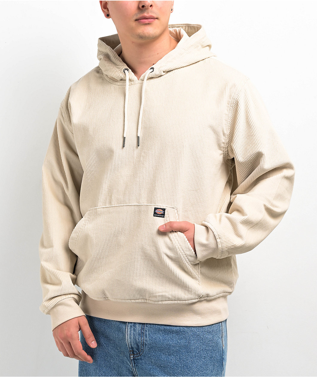 Dickies Skateboarding Tom Knox Corduroy Cream Hoodie