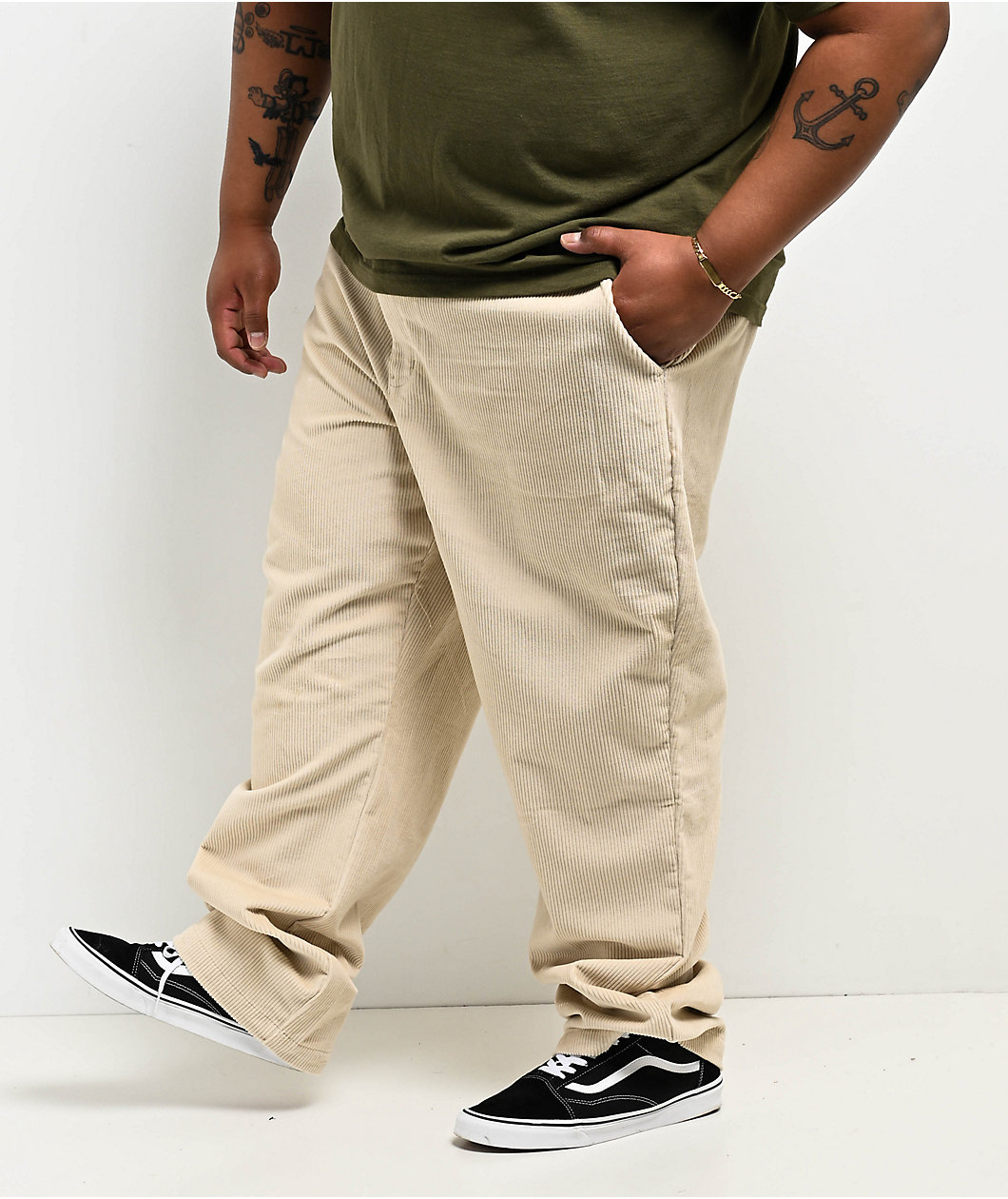 Dickies Skateboarding Tom Knox Sand Corduroy Elastic Waist Pants