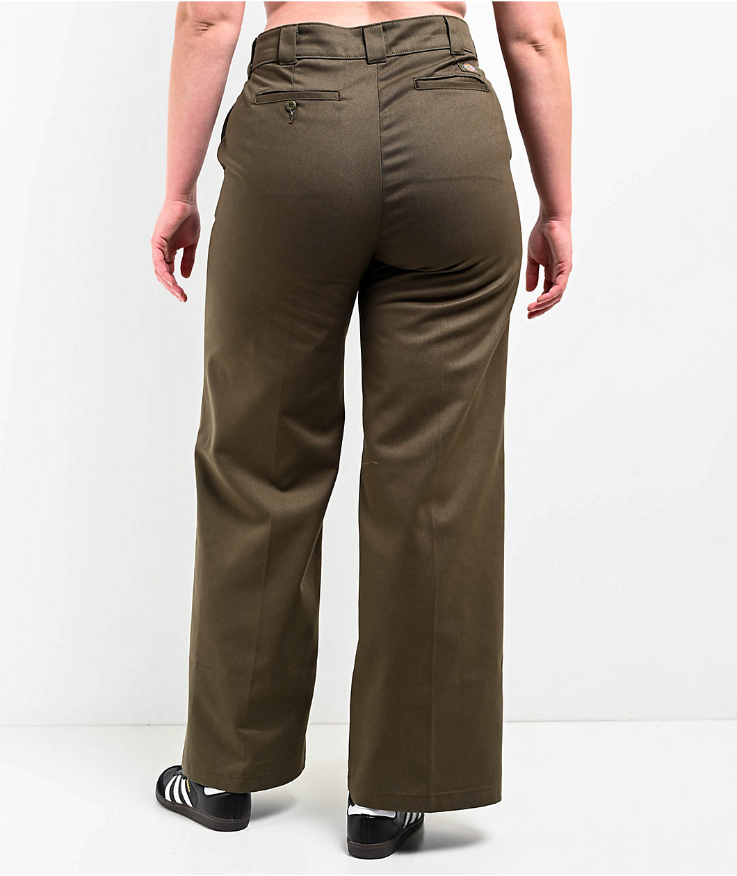 Dickies Wide Leg Military Green Work Pants