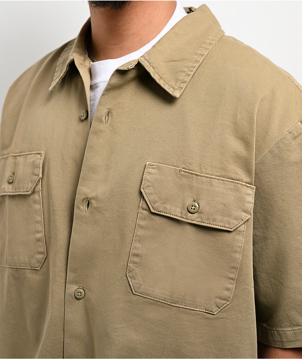 Dickies Worn-In Khaki Work Shirt