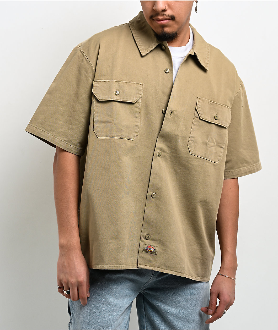 Dickies Worn-In Khaki Work Shirt