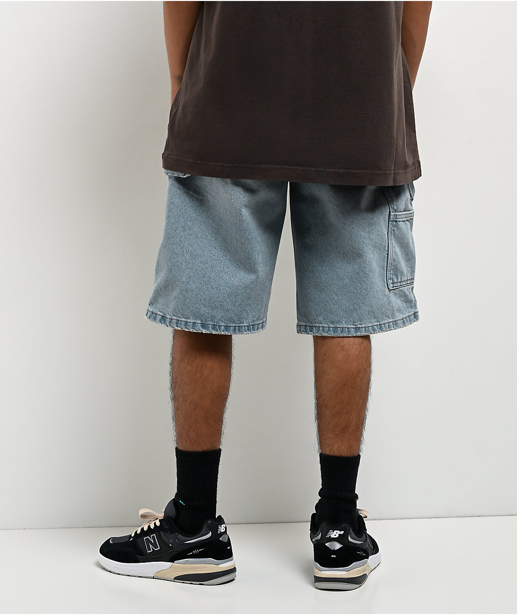 Dickies Worn-In Light Blue Wash Carpenter Shorts