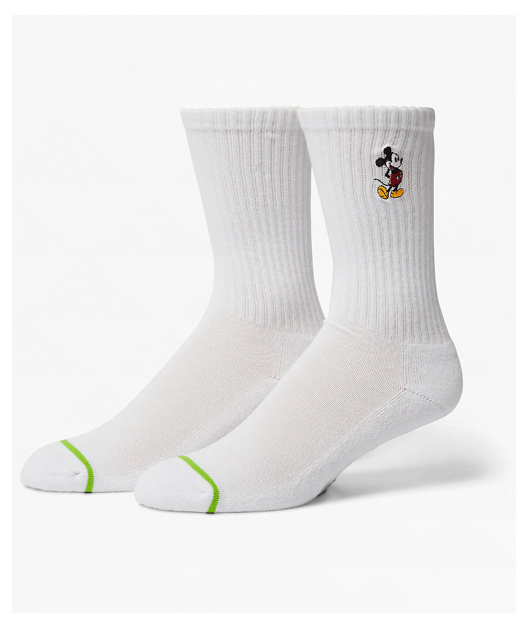 Disney x HUF Mickey Mouse Classic White Crew Socks