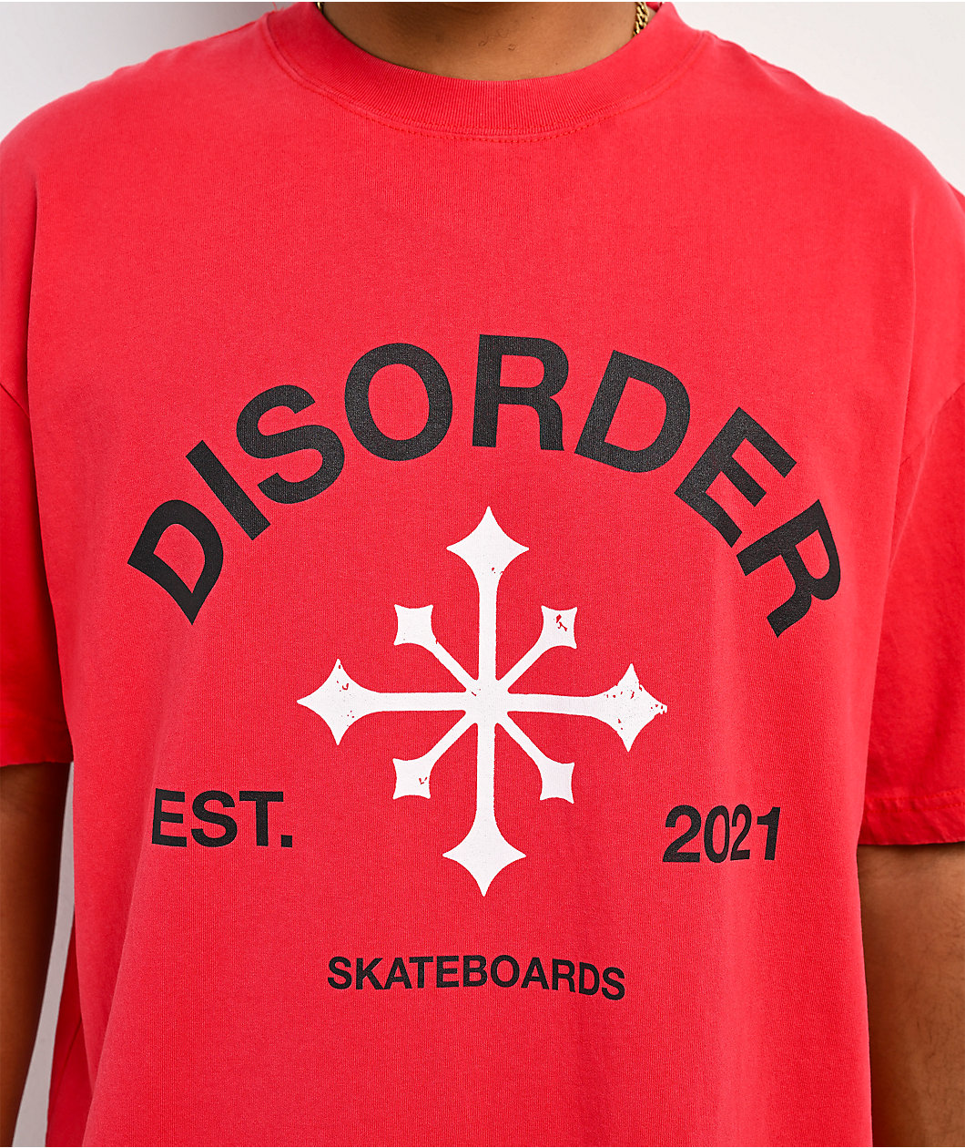 Disorder EST 2021 Red T-Shirt
