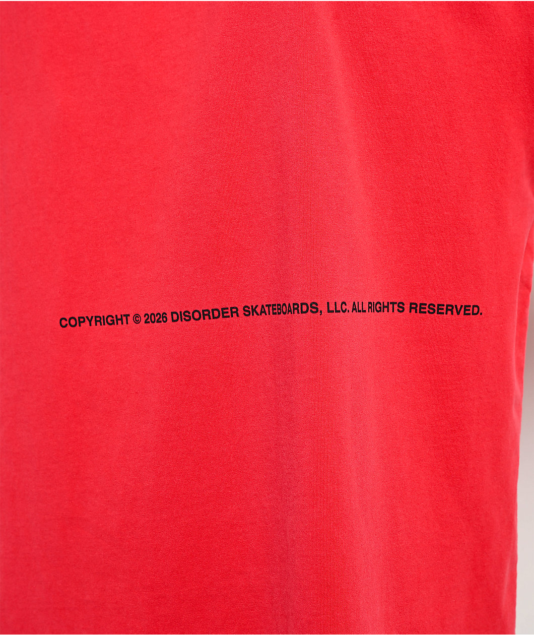 Disorder EST 2021 Red T-Shirt