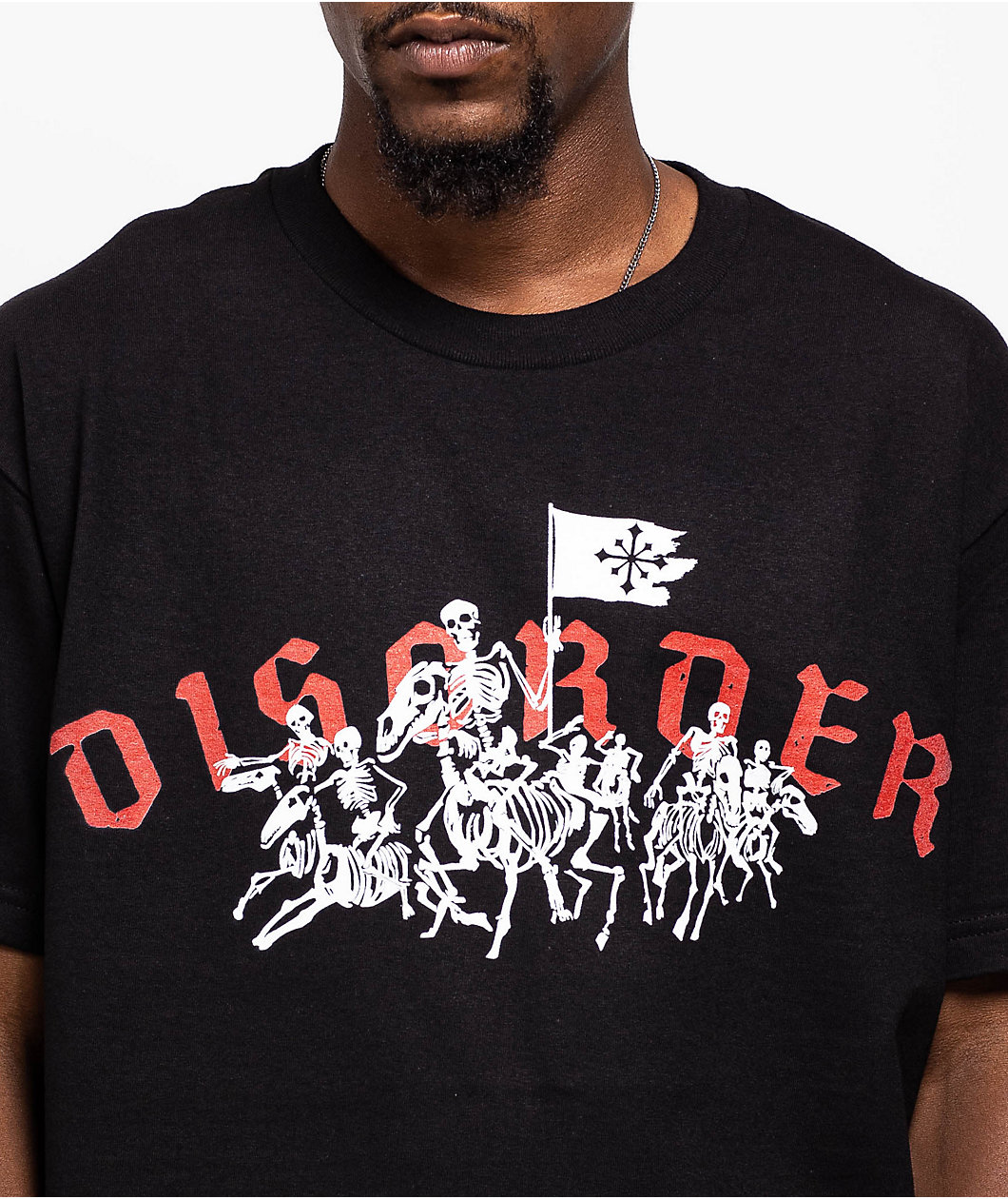 Disorder Skeleton Calvary Black T-Shirt