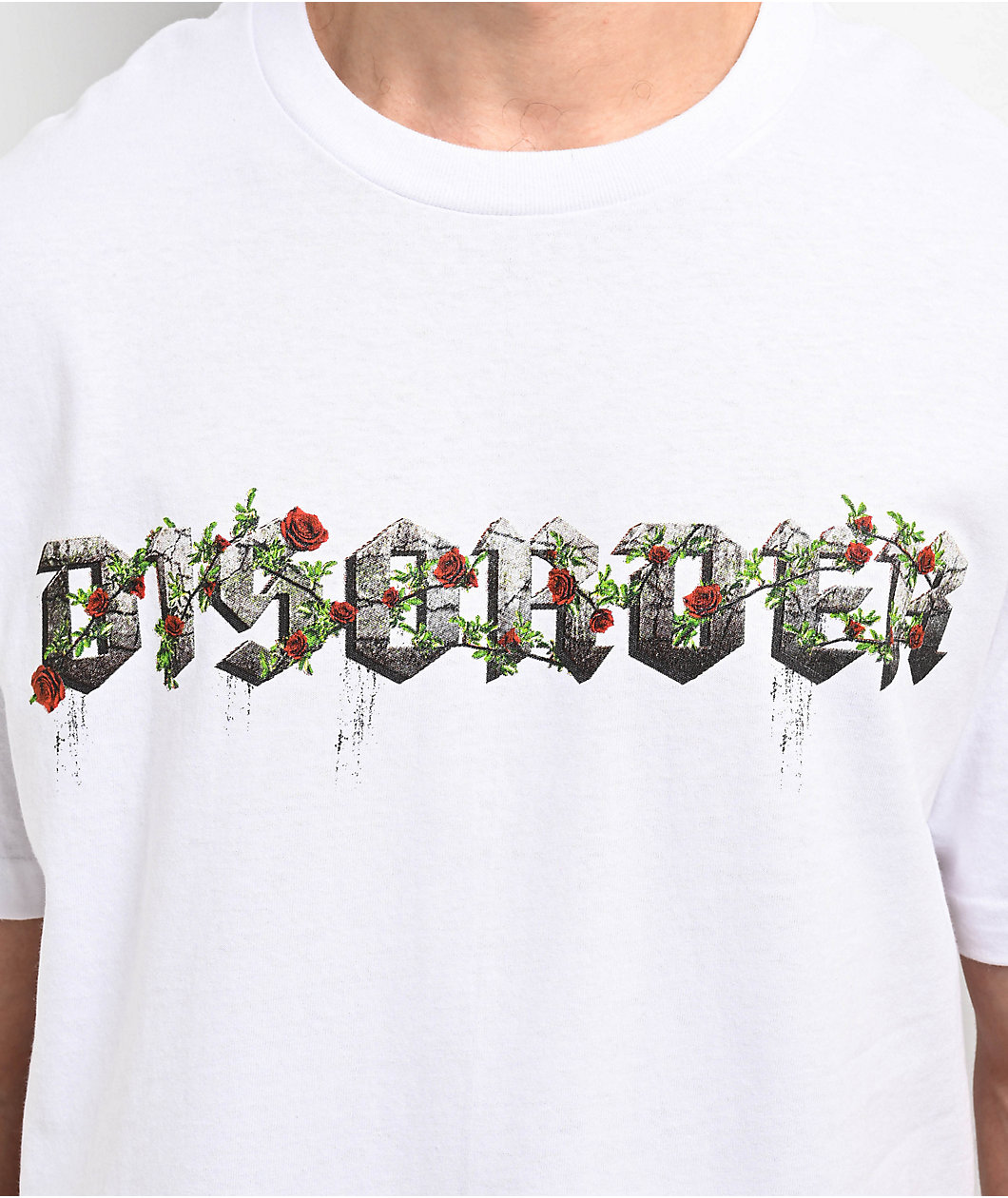 Disorder Stone Rose White T-Shirt