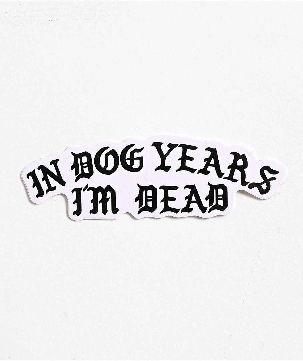 Dog Limited In Dog Years Sticker