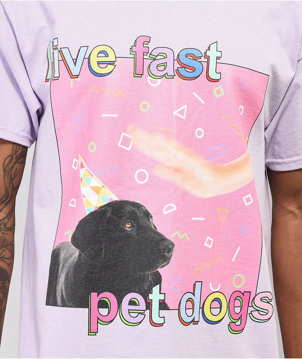 Dogecore Live Fast Lavender T-Shirt