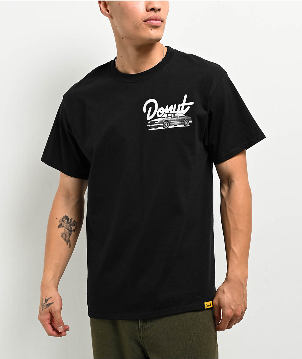 Donut Car Anatomy Black T-Shirt