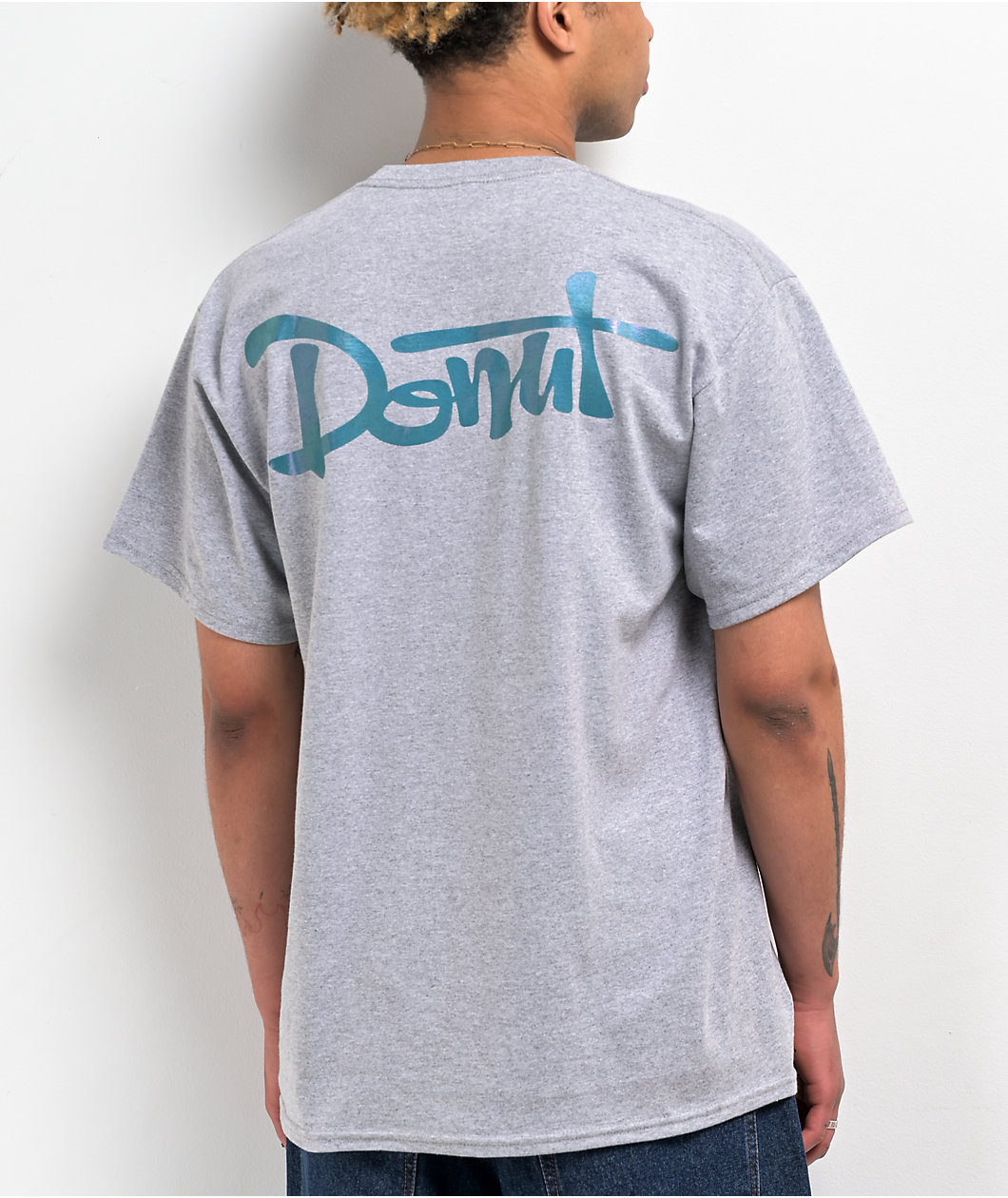 Donut Iridescent Heather Grey T-Shirt