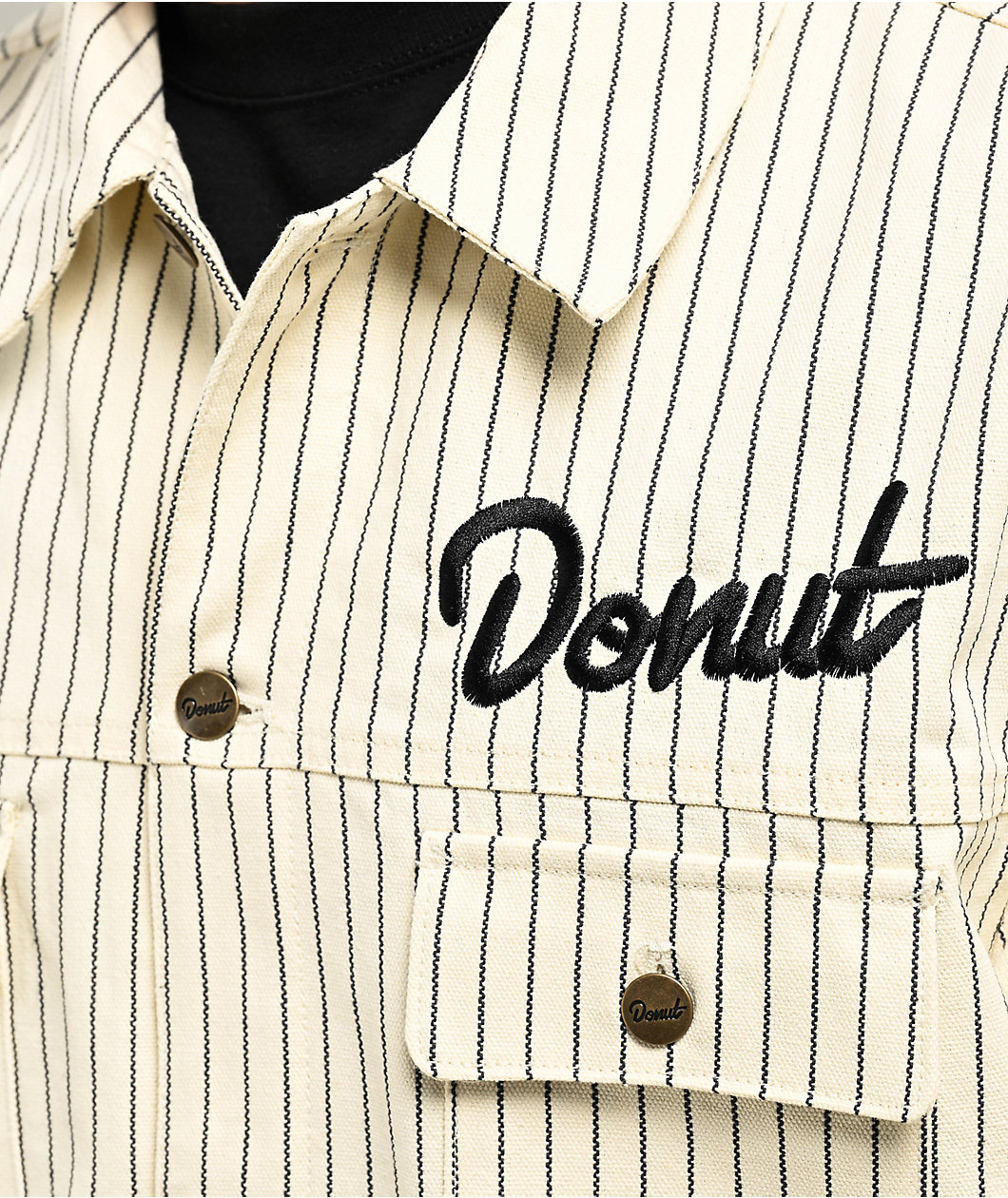 Donut Pinstripe Natural Work Jacket